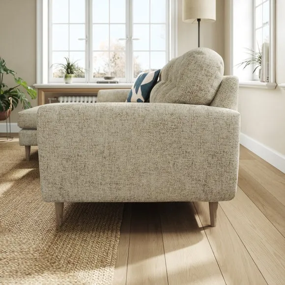 Sven Chunky Chenille Large Corner Chaise Sofa 2