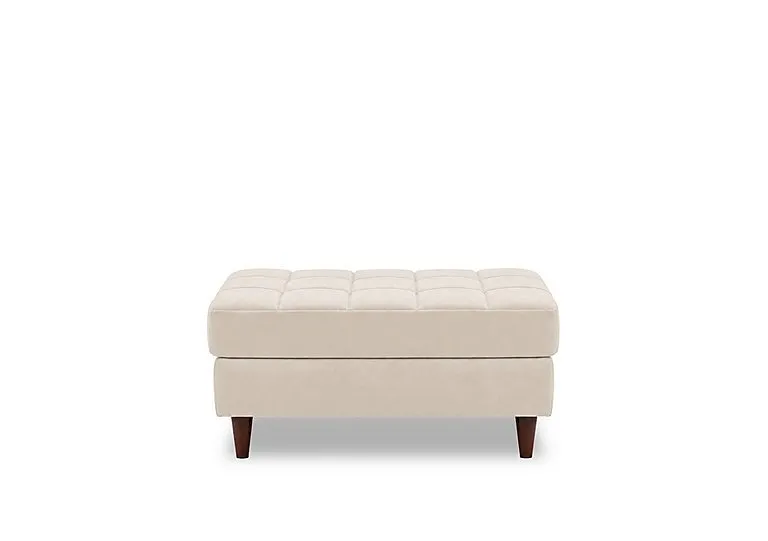 Sullivan Rectangular Fabric Footstool - Living Room Furniture - In Time for Christmas