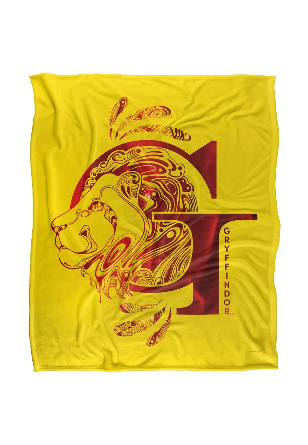 Harry Potter Gryffindor G Logo Officially Licensed Silky Touch Super Soft Throw Blanket 152x127 cm in White