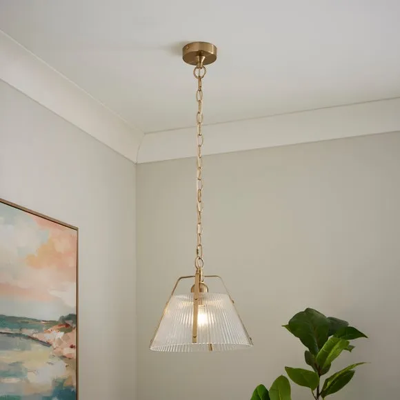 Luca Ribbed Adjustable Pendant Light 1