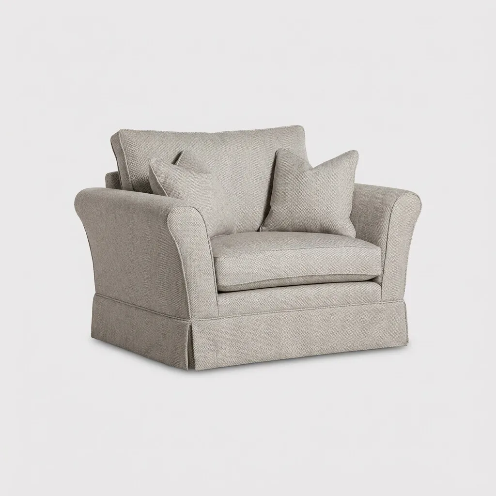 Berkeley Snuggler Armchair, Grey Fabric | Barker & Stonehouse