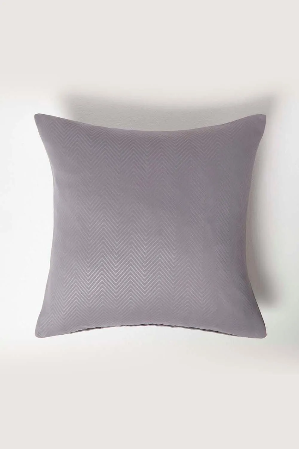 Homescapes Herringbone Cushion Cover in Grey 1