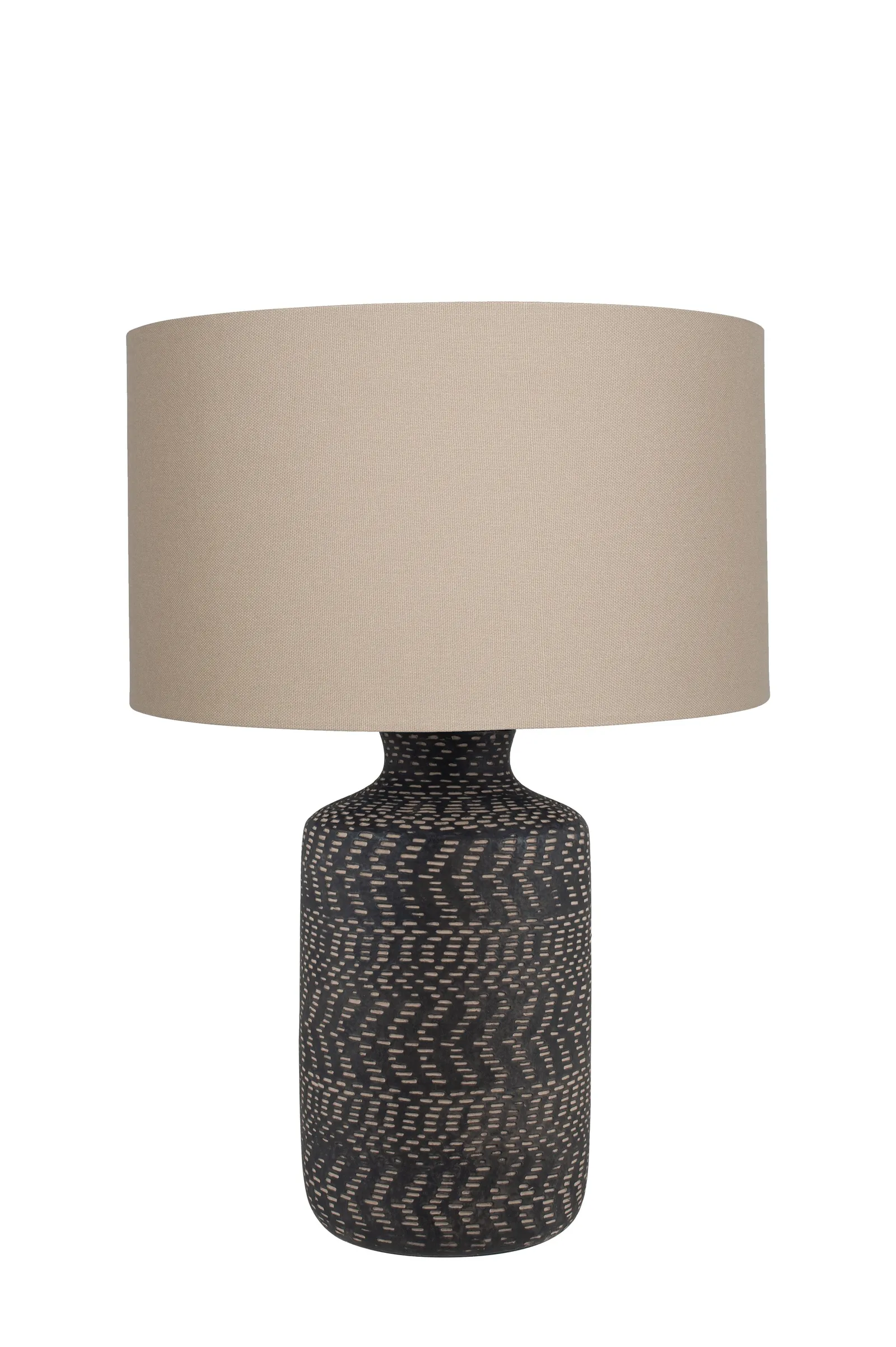 Nalpur Table Lamp - Black Stoneware