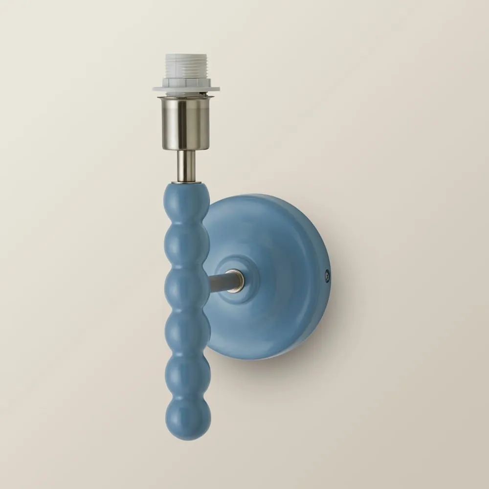 ValueLights Bobbins Pastel Bobble Style Wall Light Base in Pale Blue 2