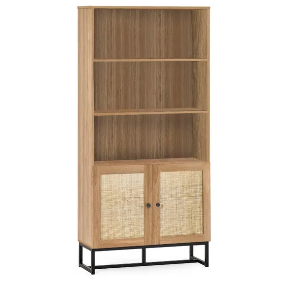 Hollis Tall Bookcase, Oak 2