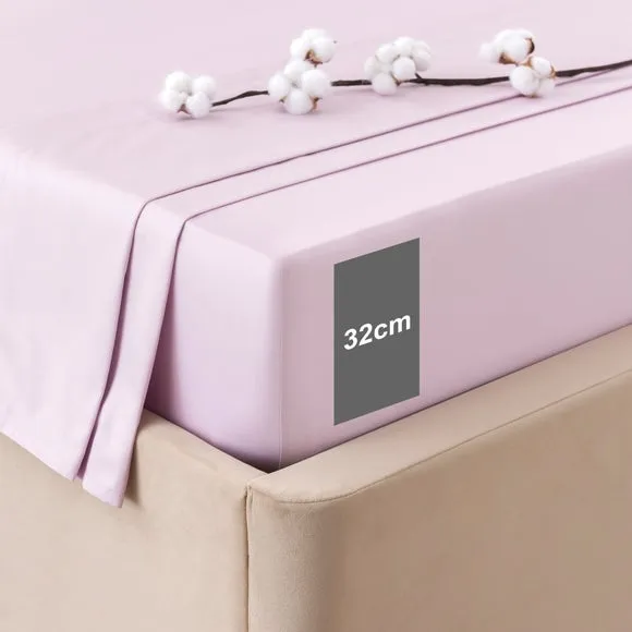 Dorma Smooth & Soft 300 Thread Count 100% Cotton Sateen Fitted Sheet 2