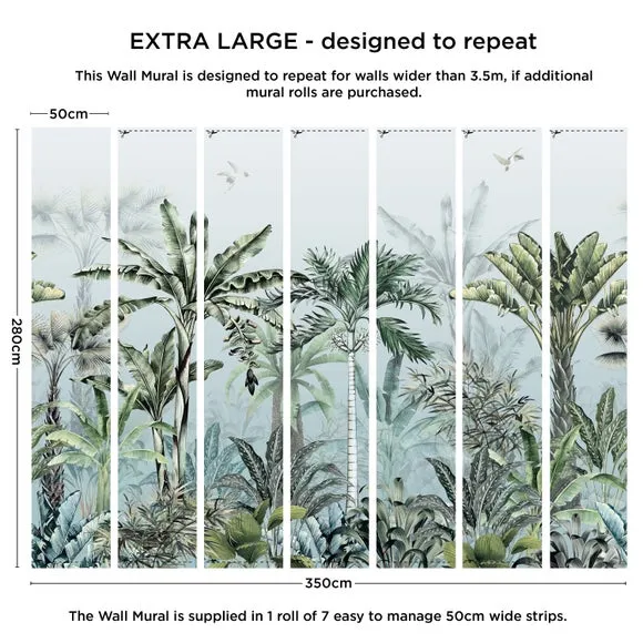 Tropical Oasis Wall Mural 4