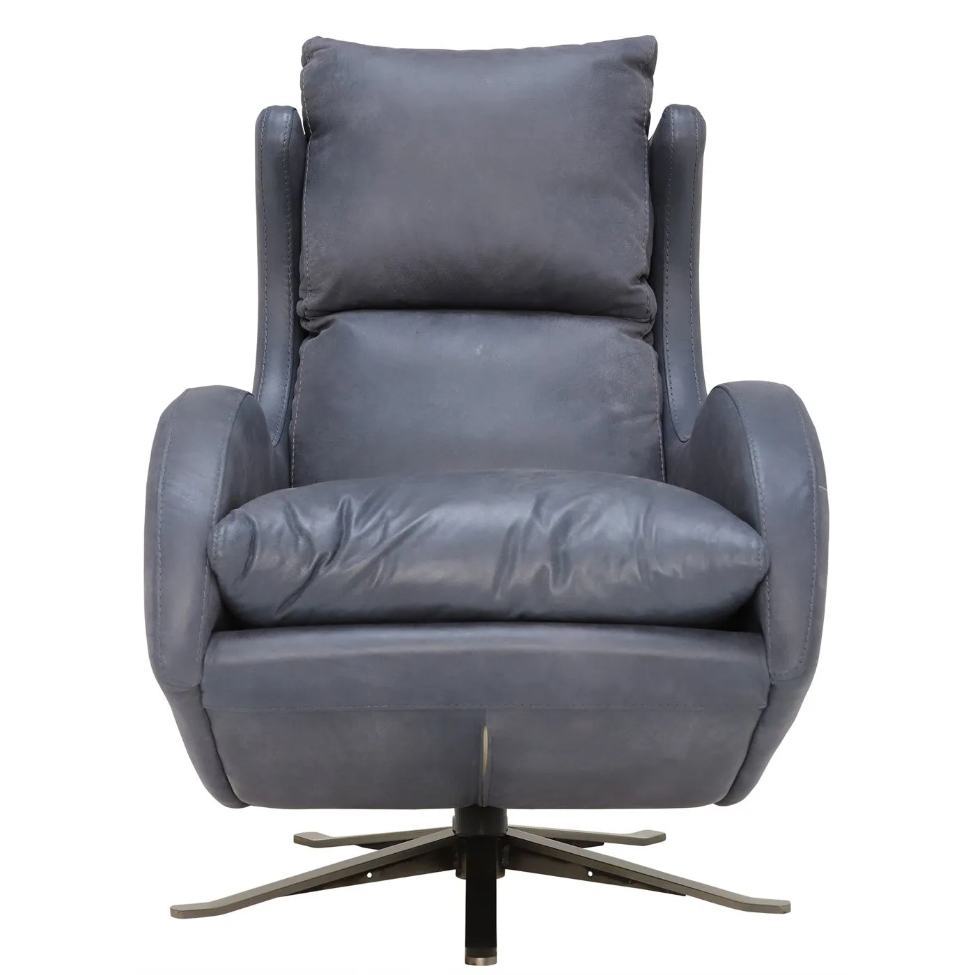 Fama Lenny Rocking Swivel Armchair, Leather