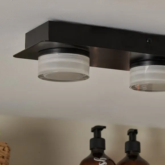 Bolton 4 Light LED Flush Ceiling Bar Light 3