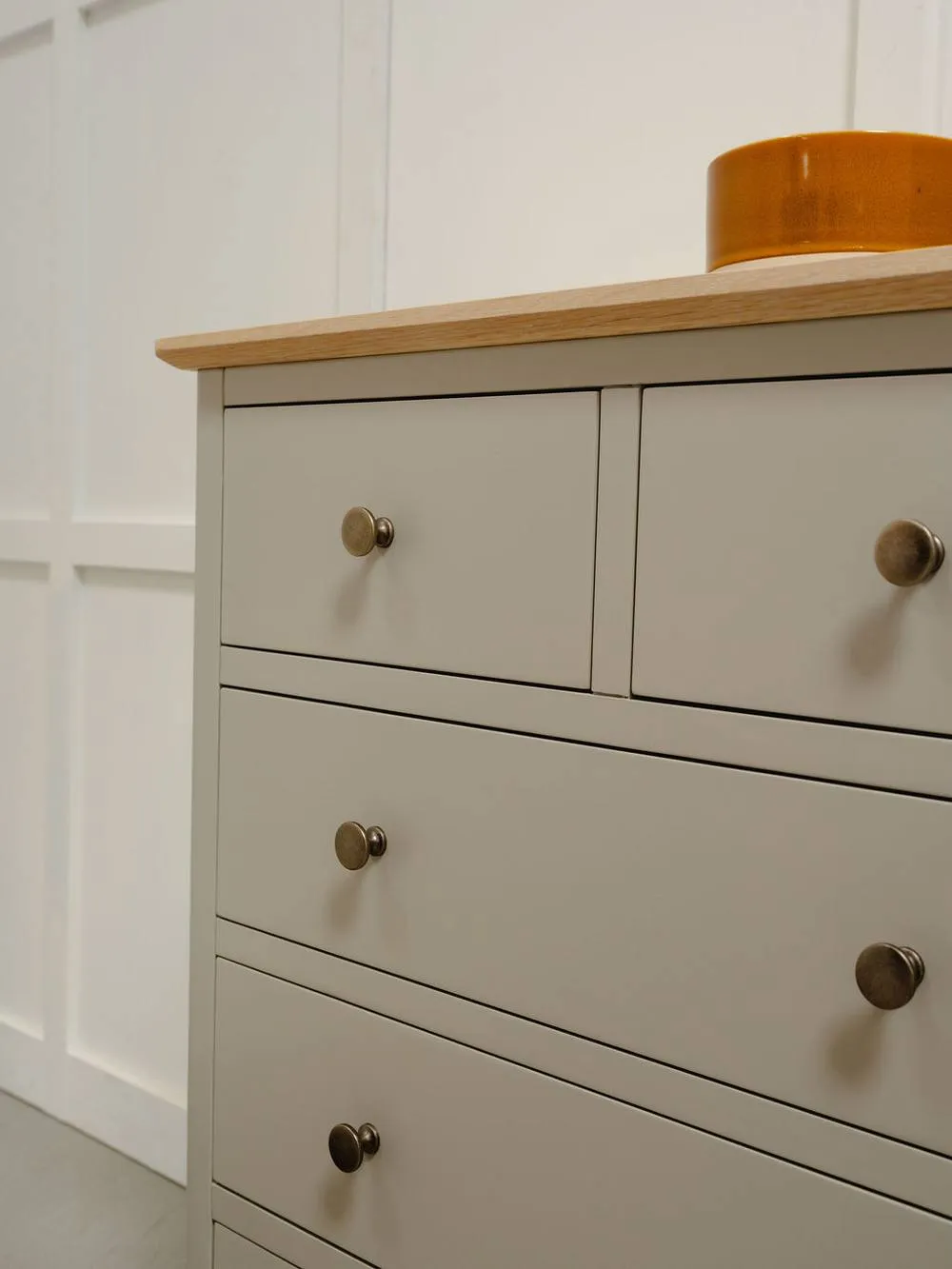 Statement Furniture Pembroke 2 over 3 Chest of Drawers in Stone 2