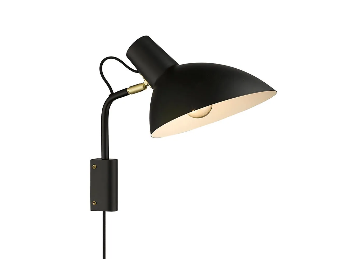 Halo Metropole Wall Light Black