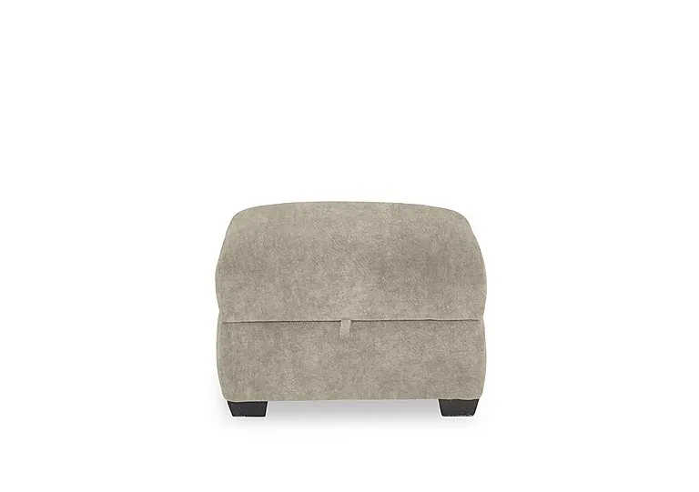 Flex Fabric Storage Footstool - Cream