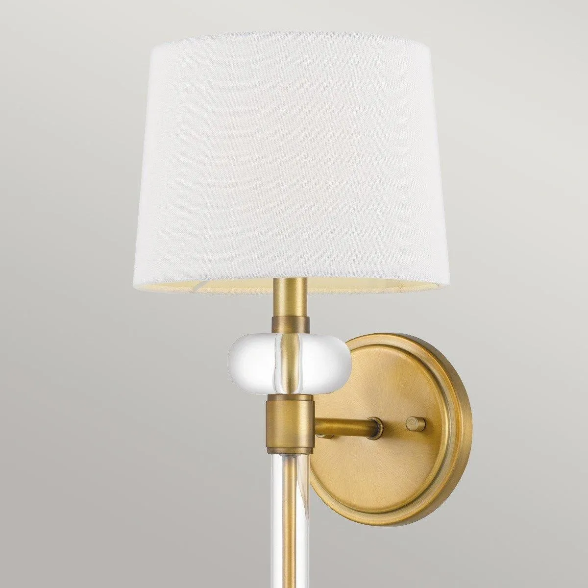 Netlighting Quoizel Barbour Wall Lamp with Shade Weathered Brass in Yellow 2