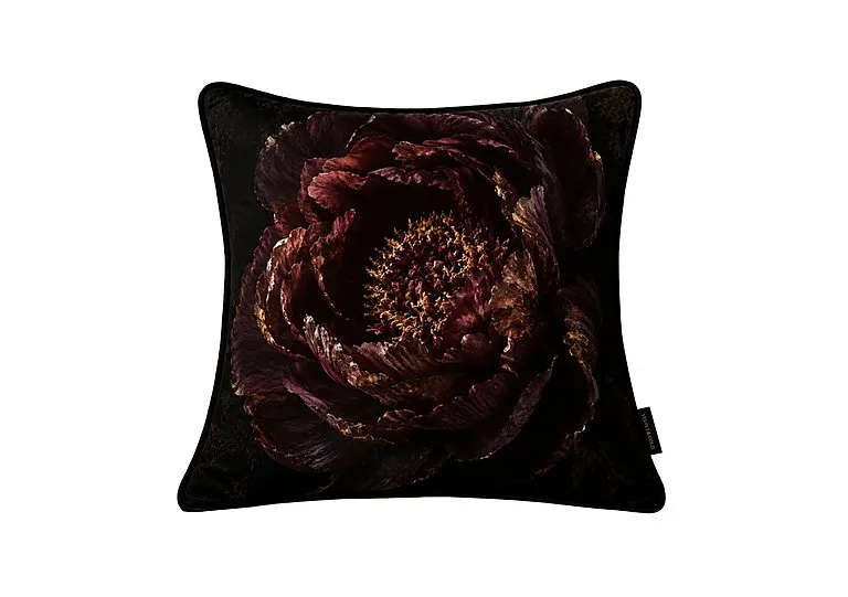 Midnight Peony Large Feather Cushion - Home Accessories - In Time for Christmas