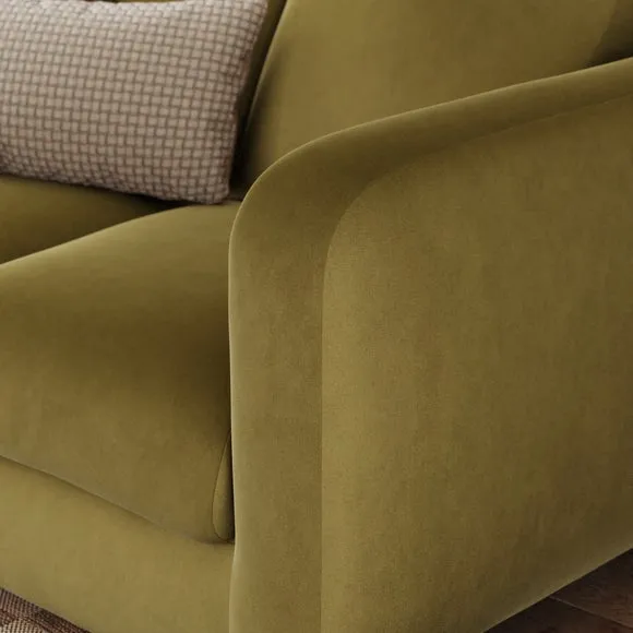 Luca Matte Soft Velvet 2 Seater Sofa 5