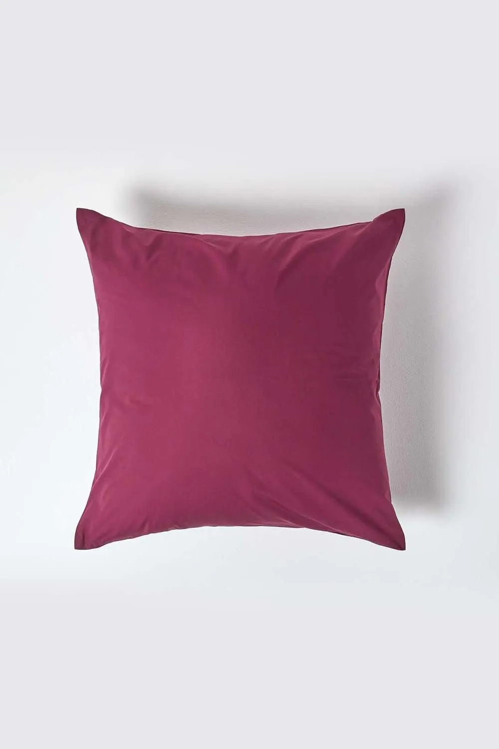 Homescapes Continental Egyptian Cotton Pillowcase 200 TC, 60 x 60 cm in Plum 1