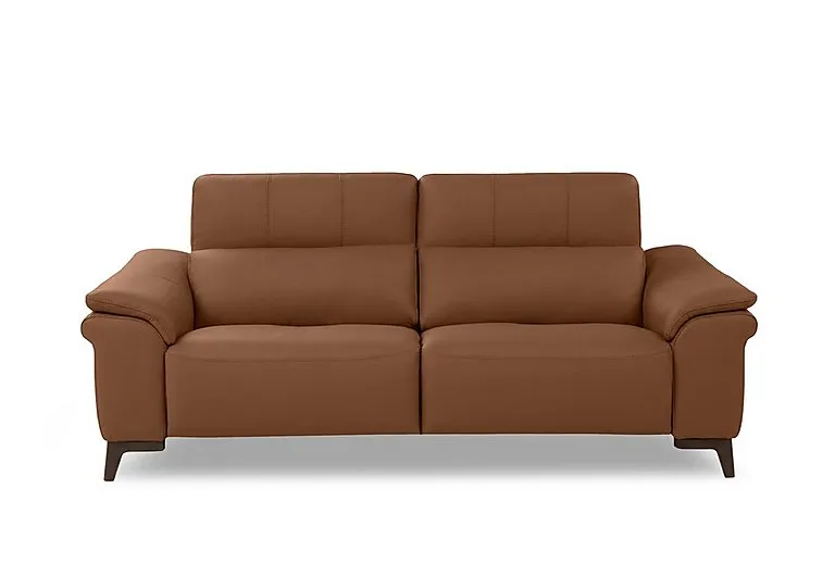 Marconi 3 Seater Leather Recliner Sofa with Headrests and Power Lumbar