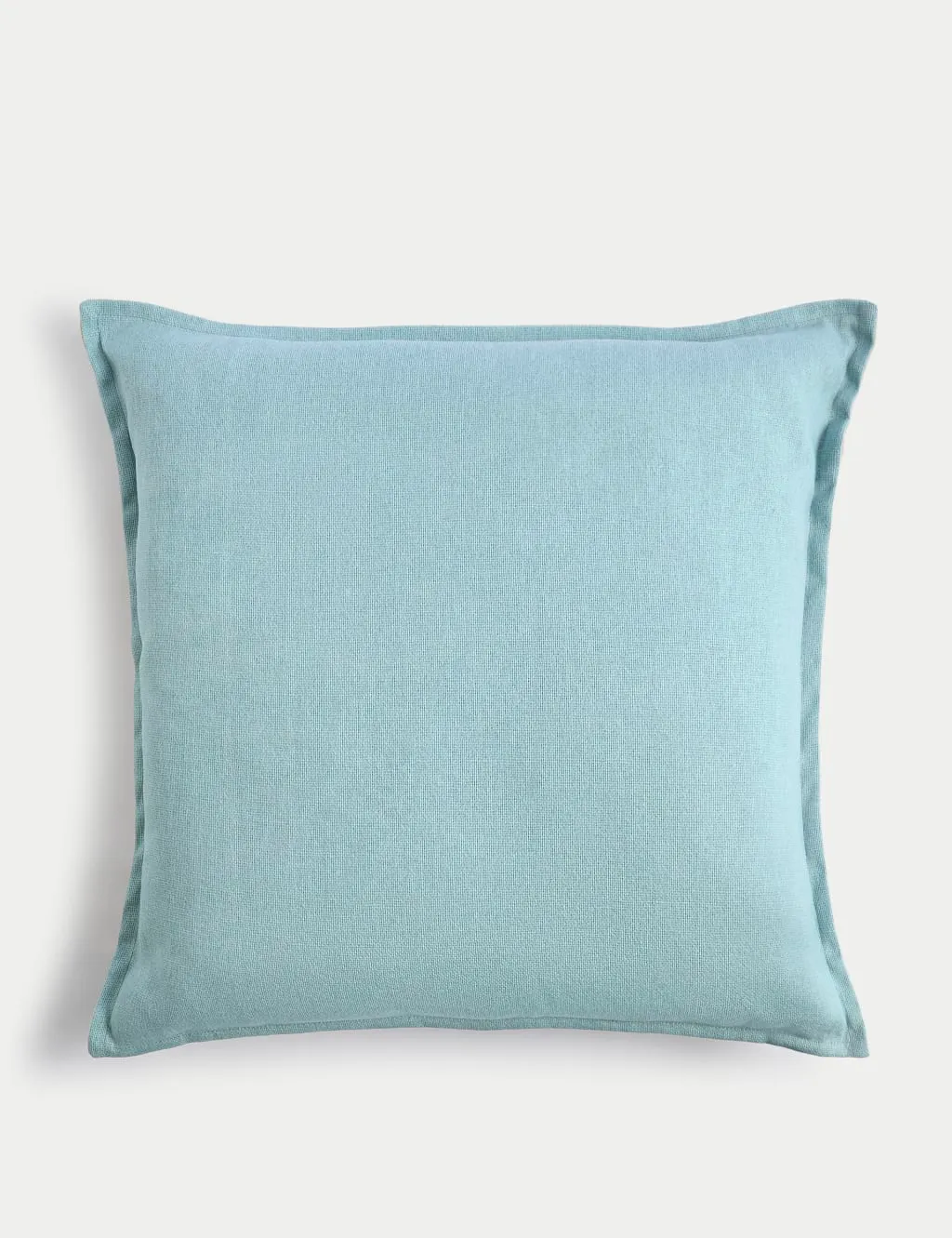 M&S Pure Cotton Textured Cushion Aqua