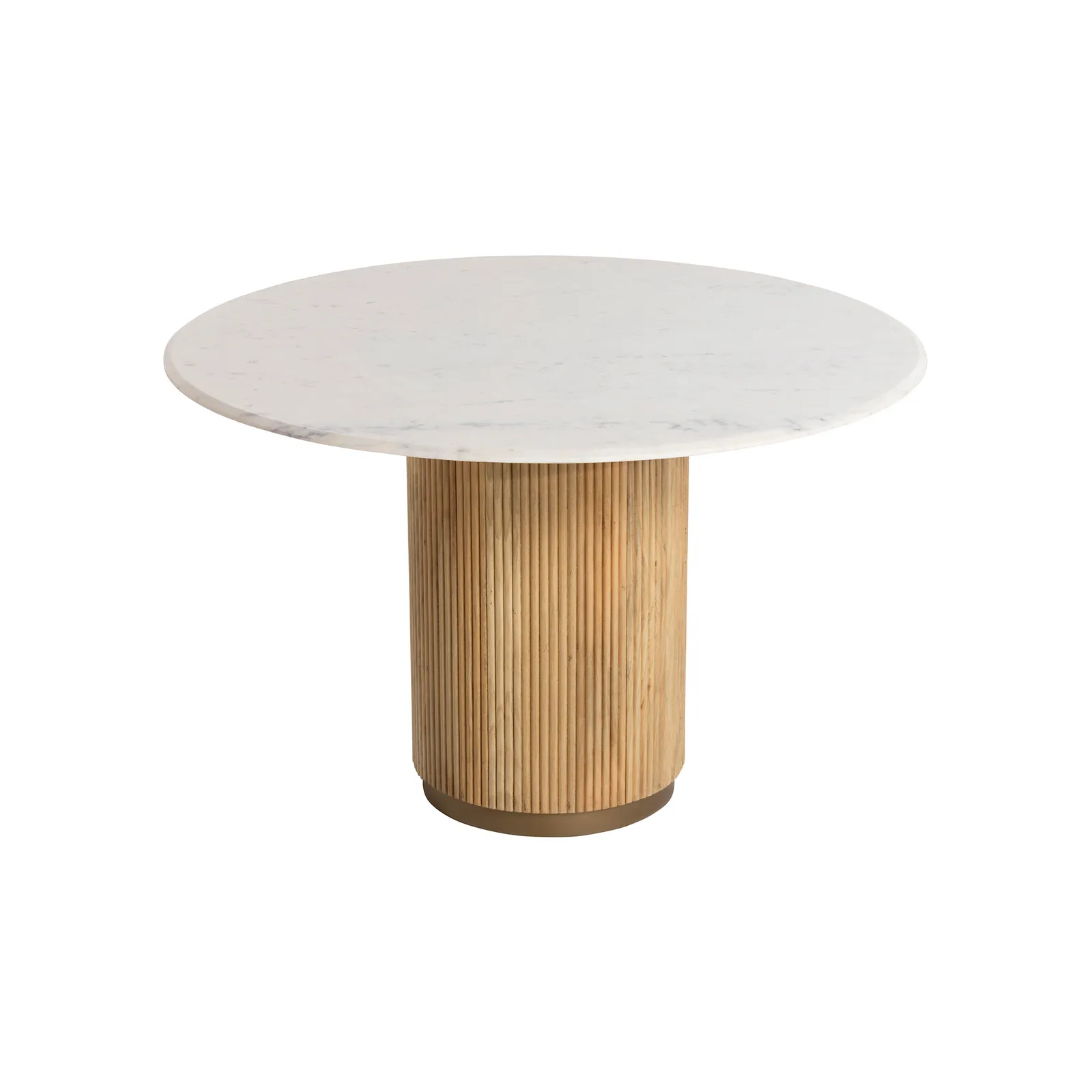 Fuji Round Table, Round, Neutral Marble | Barker & Stonehouse 6