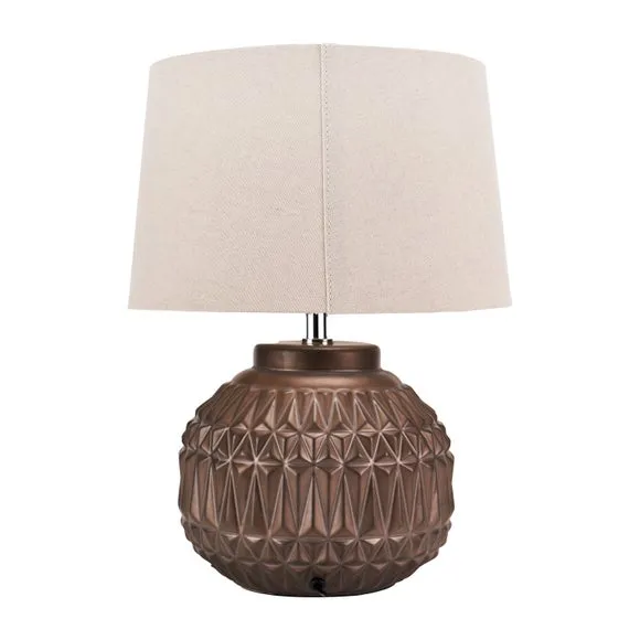 Anneli Aztec Texture Ceramic Table Lamp 3