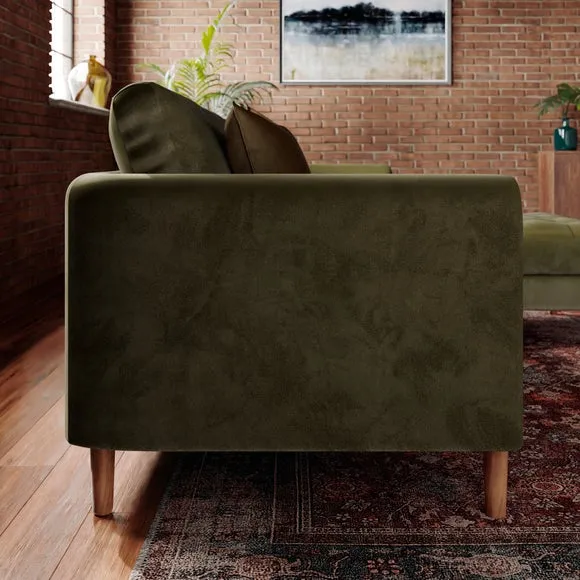 Max Velvet Corner Chaise Sofa 3