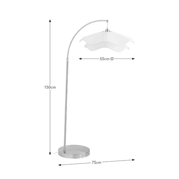 Lilly Adjustable Arc Floor Lamp 6