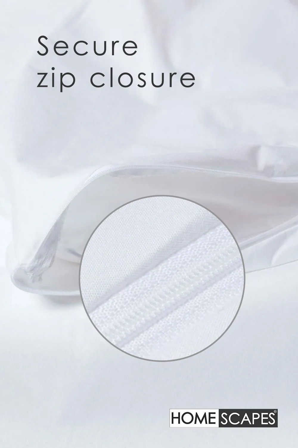Homescapes Polypropylene Waterproof Duvet Protector in White 5