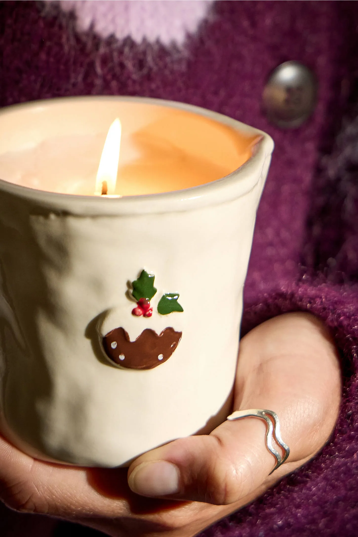 Paddywax Bistro Christmas Pudding Ceramic Soy Wax Candle ALL 2