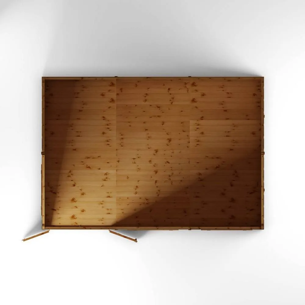 Mercia 15 x 10 Feet Premium Shiplap Reverse Apex Workshop in Light Brown 5
