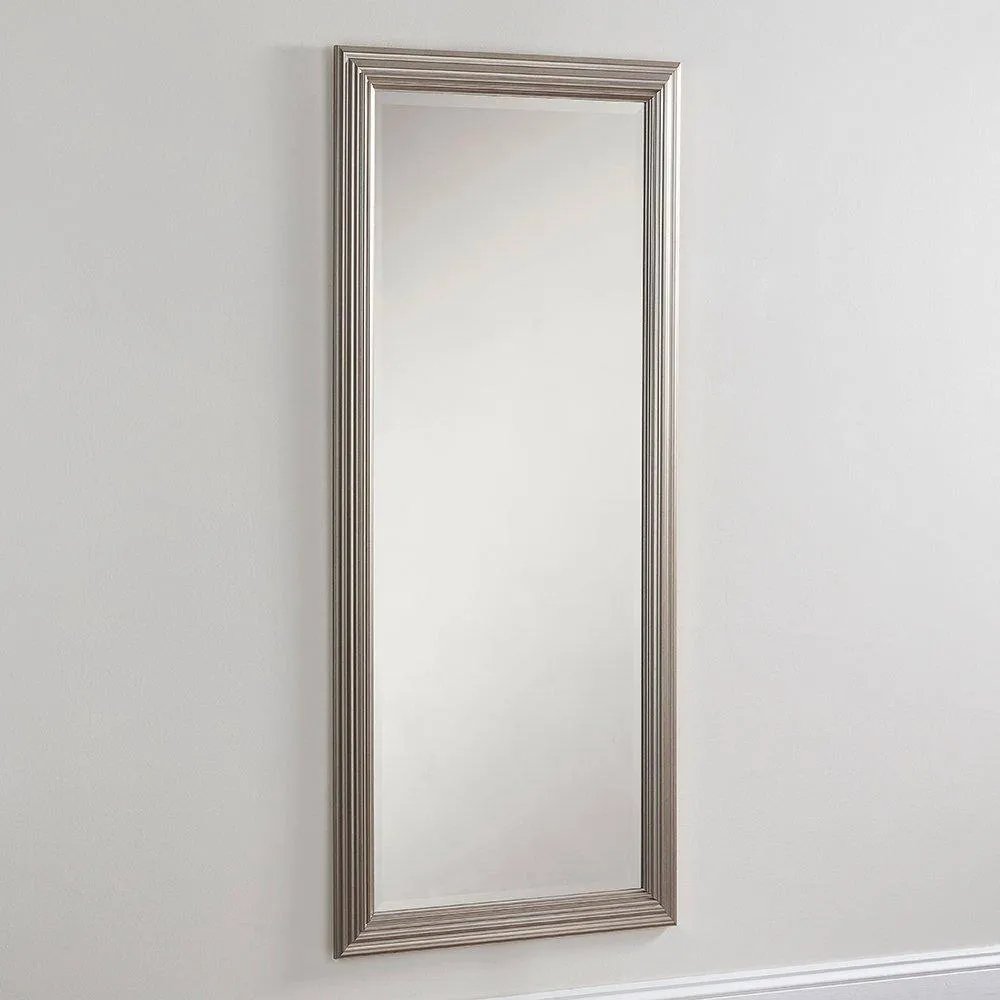 Yearn Mirrors Silvery Champagne Full Length Mirror 166.5x75cm in Silver
