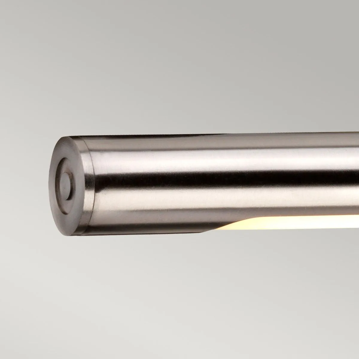 Netlighting Alton LED 1 Light Large Picture Wall Light Brushed Nickel in Grey 4