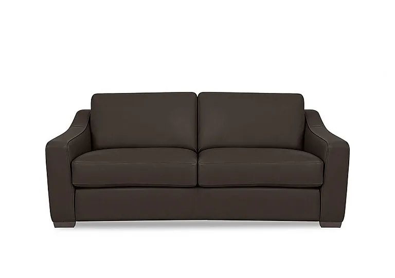 Nap 3 Seater Leather Sofa - Dark Chocolate - Sofas and Armchairs - In Time for Christmas