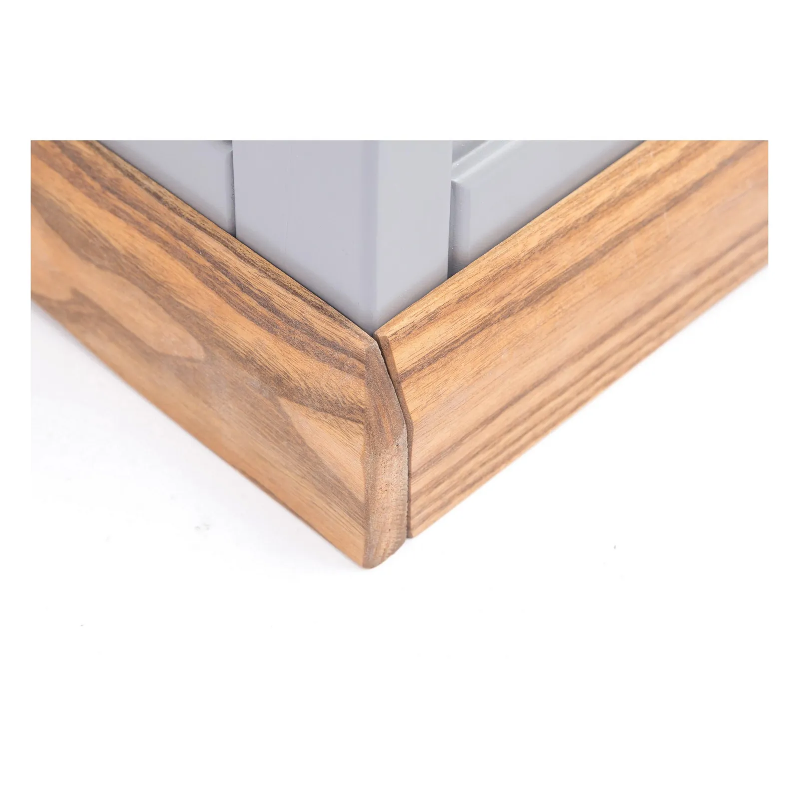 Cabinet Bits Bookcase with plinth 180x90x30cm in Grey 4