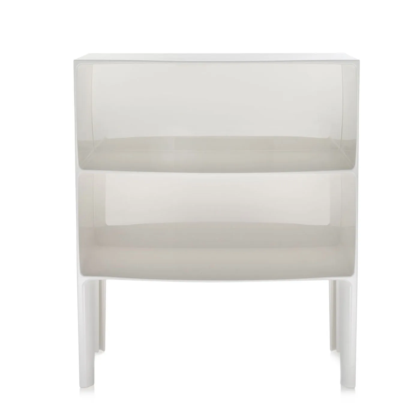 Kartell Ghost Buster Large Side Table In Flat White