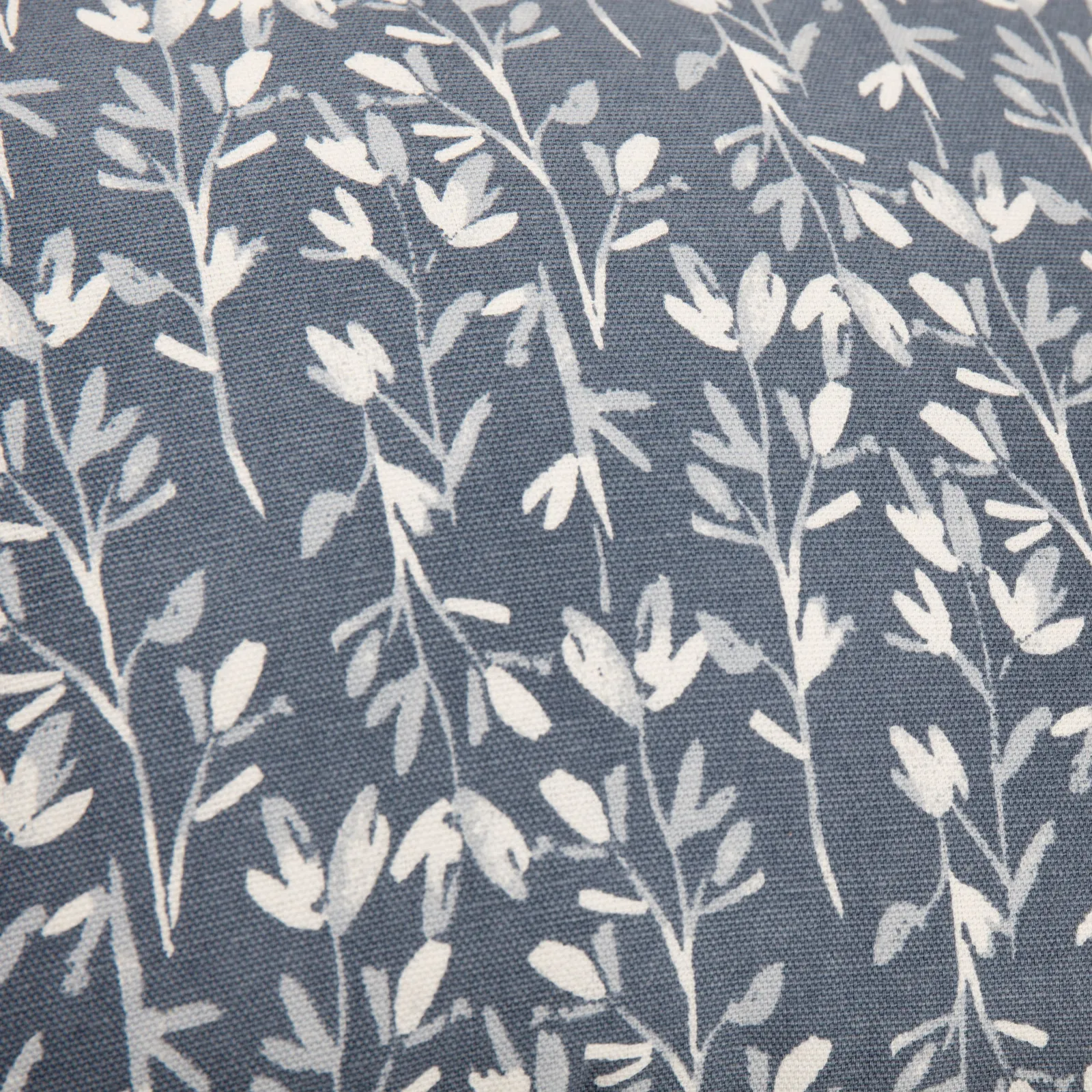Wylder Belle 100% Cotton Botanical Pleat Fringe Cushion in Light Blue 6