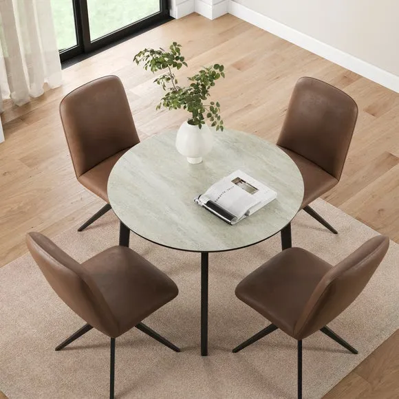 Zuri II 2 Seater Round Dining Table 2