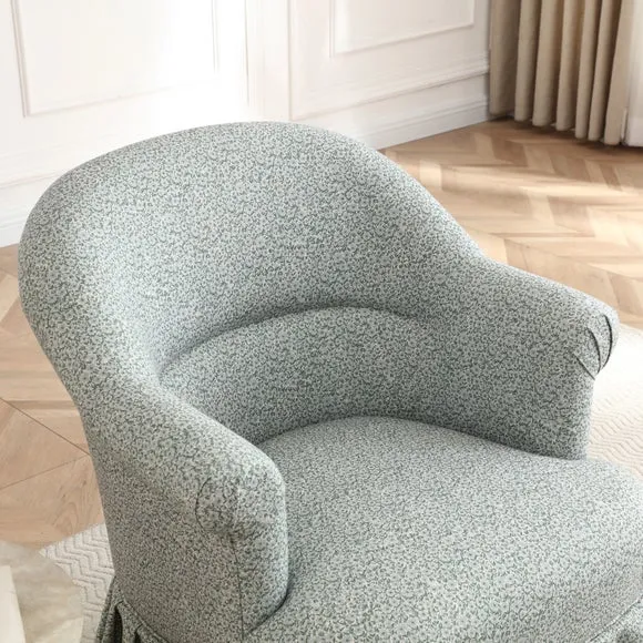 Goldie Frill Ditsy Print Accent Chair 3