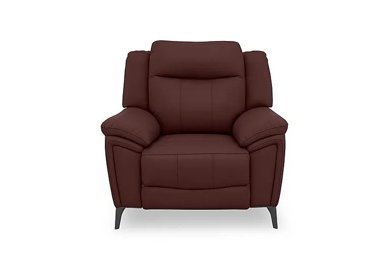 Panache Leather Chair - Ruby