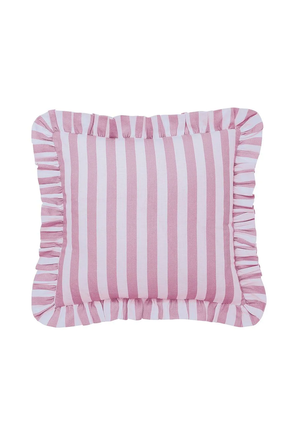 Helena Springfield 'Candy Stripe' Cotton Cushion in Pink