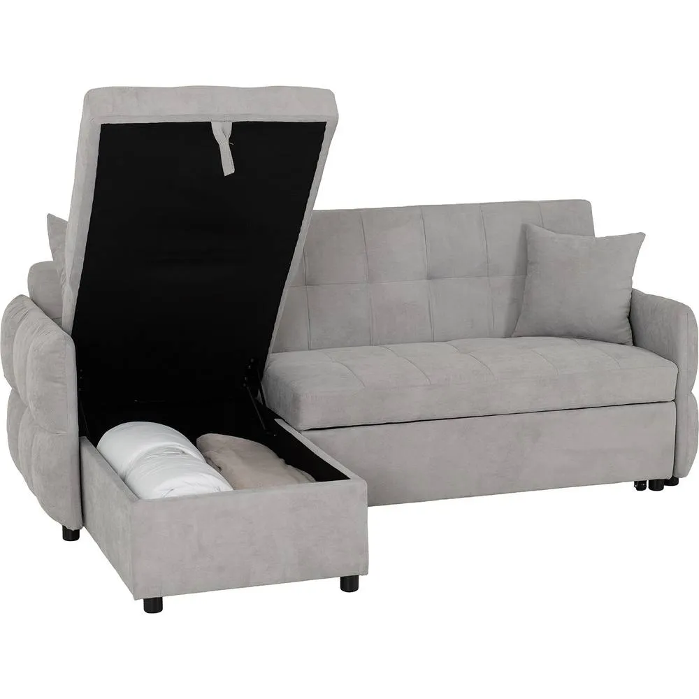 Seconique Chelsea Corner Sofa Bed in Light Grey 5