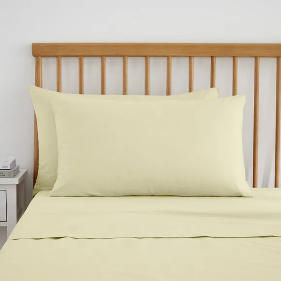 Pure Cotton Standard Pillowcase Pair