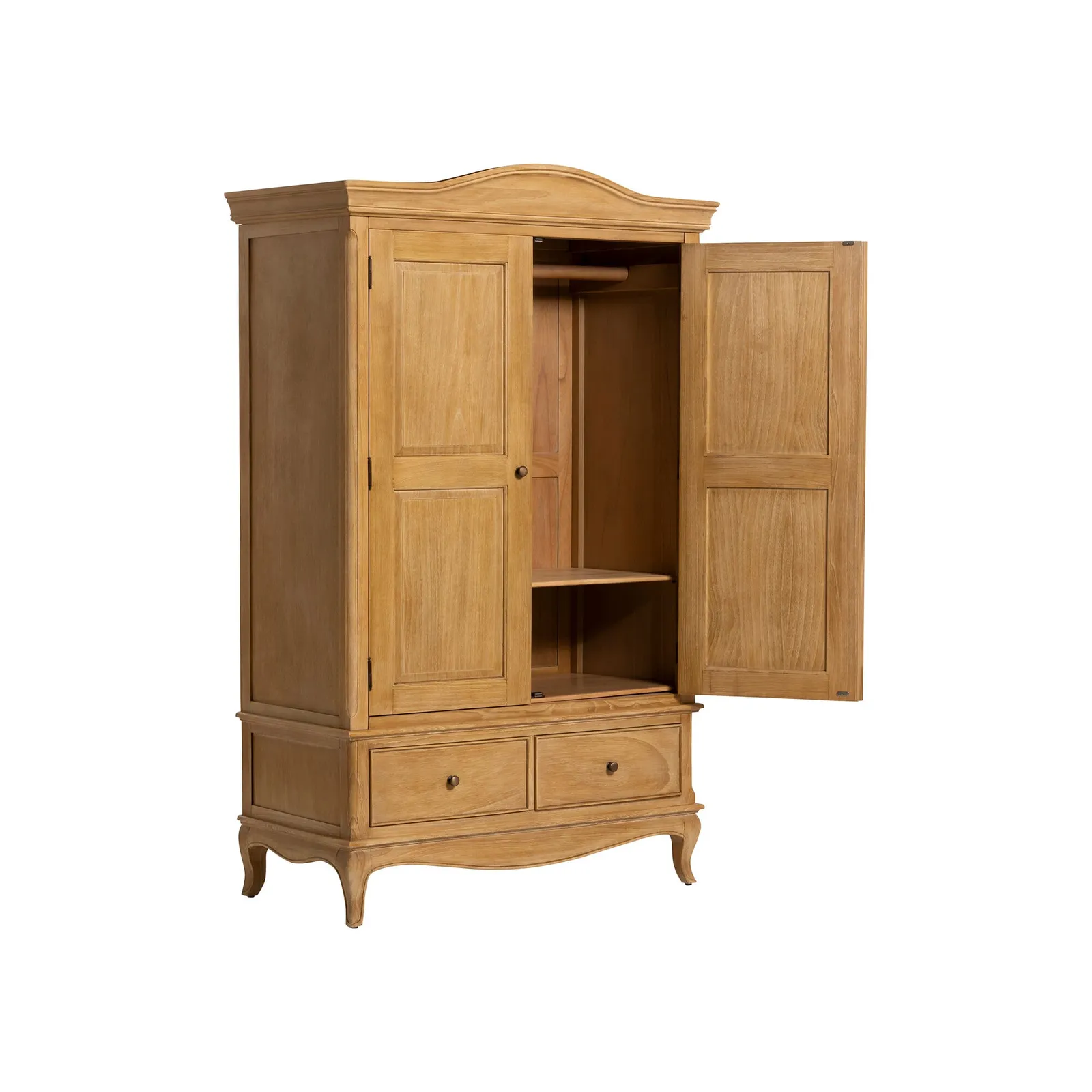 Cecile Double Wardrobe, Neutral Wood | Barker & Stonehouse 3