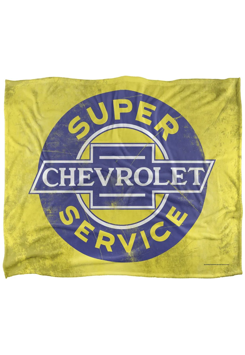 Chevrolet Super Service Silky Touch Super Soft Throw Blanket 152 X 127 cm in White