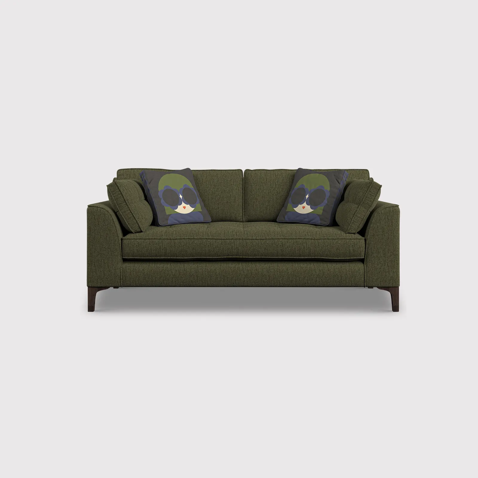 Orla Kiely Arklow Medium Sofa, Green Fabric | Barker & Stonehouse 1