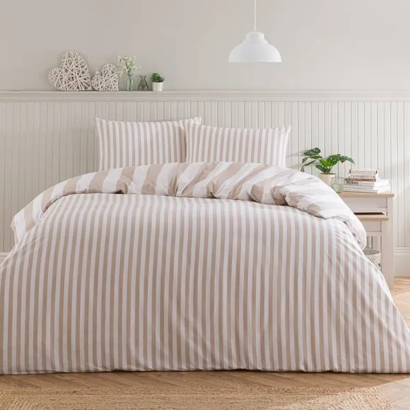 Kent Broad Stripe 100% Cotton Duvet Cover & Pillowcase Set 3