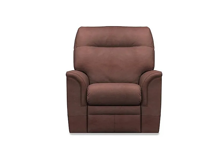 Hudson 23 Leather Power Recliner Chair with Power Headrest and Power Lumbar - Revolution Chocolate