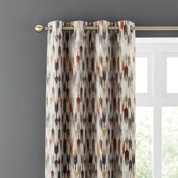Kelso Cut Velvet Eyelet Curtains 1