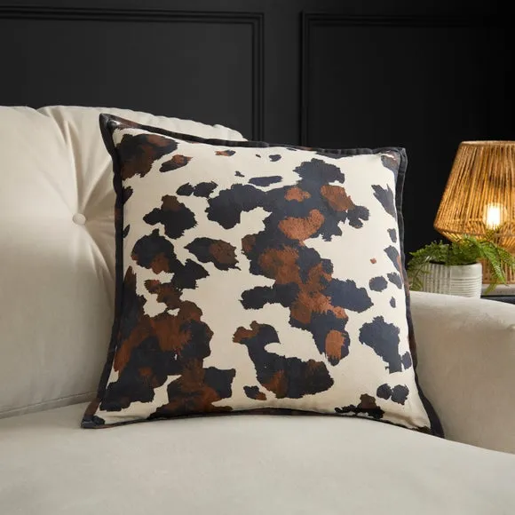 Cow Hide Cotton Square Cushion Cover