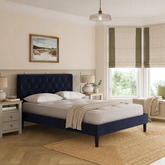 Emberly Velvet Bed Frame 1
