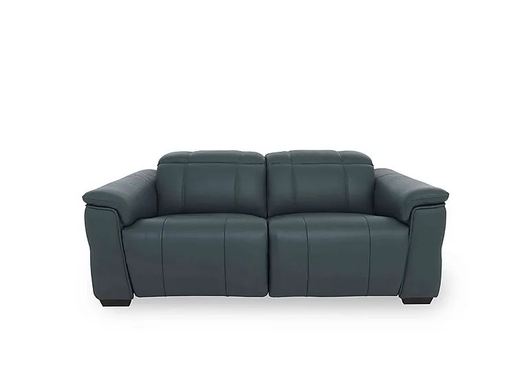 Inca NC Leather 2 Seater Power Recliner Sofa with Power Headrests - Peacock